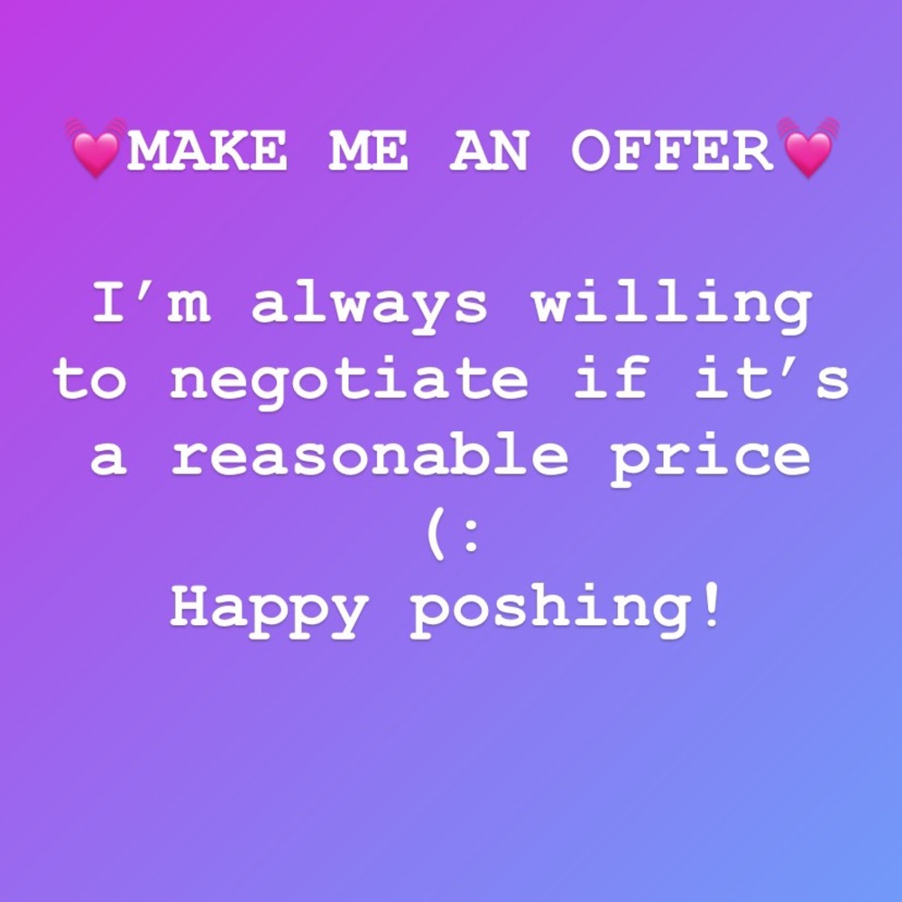 Feel free to make me an offer!